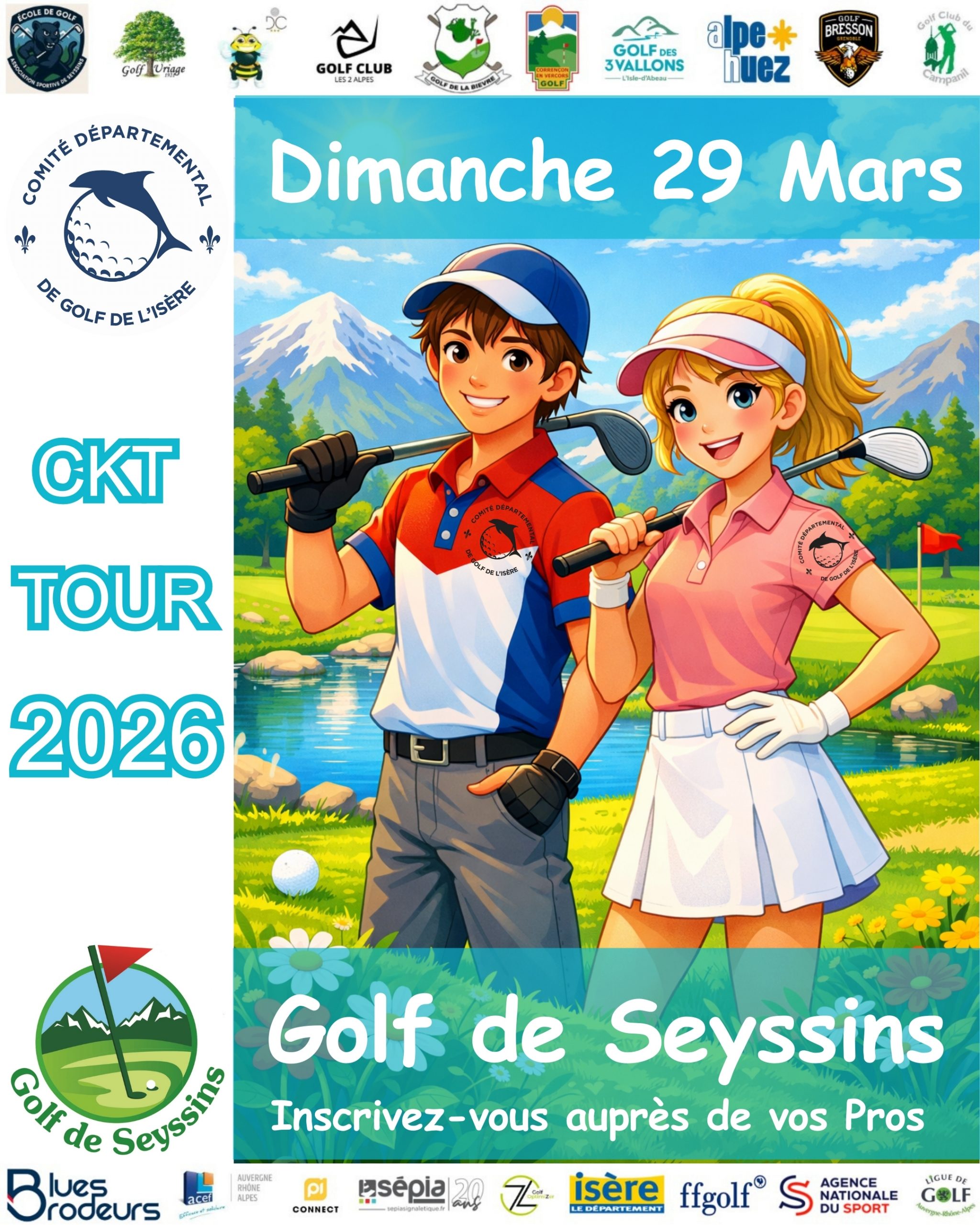Compétition du CKT Tour de l'Isère 2026 29 mars Seyssins
